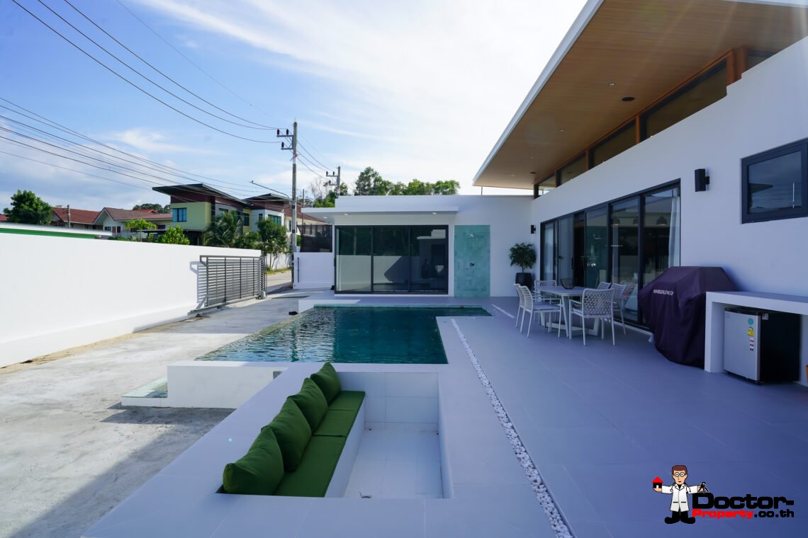 New 3 Bedroom Pool Villa in Bang Rak, Koh Samui – For Sale